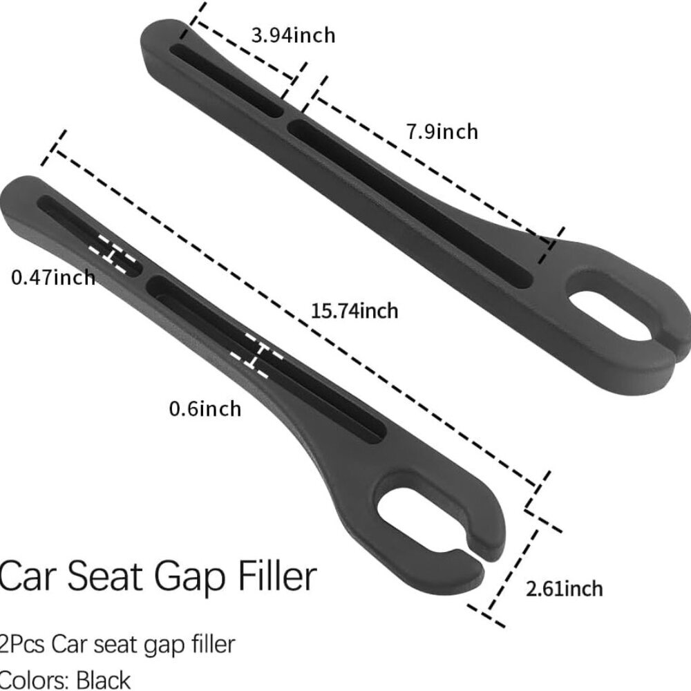 2PCS Car Seat Gap Filler Organizer with Phone Holder,[Upgrade Version] Car Seat - Picture 2 of 6